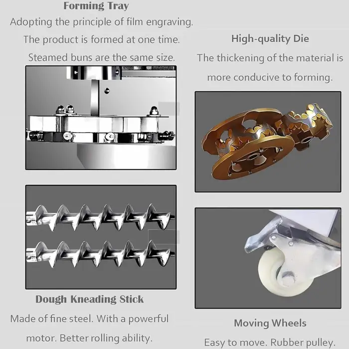 Bun Making Machine Automatic Small Steamed Stuffed Bun Baozi Nepal Momo Dimsum Making Machine