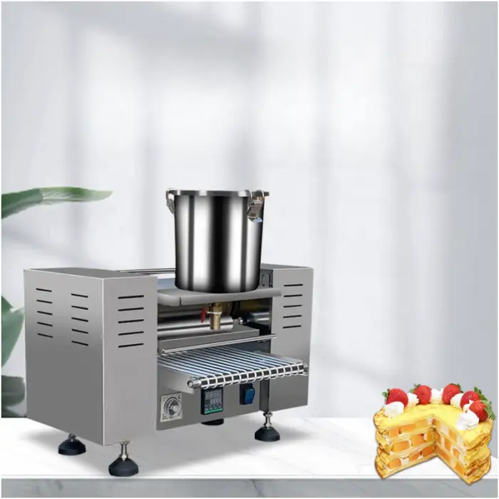 Hot Sale Layer Cake Crust Machine Automatique Thousand Layer Cake Pancake Skin Board Crepe Maker Making Machine