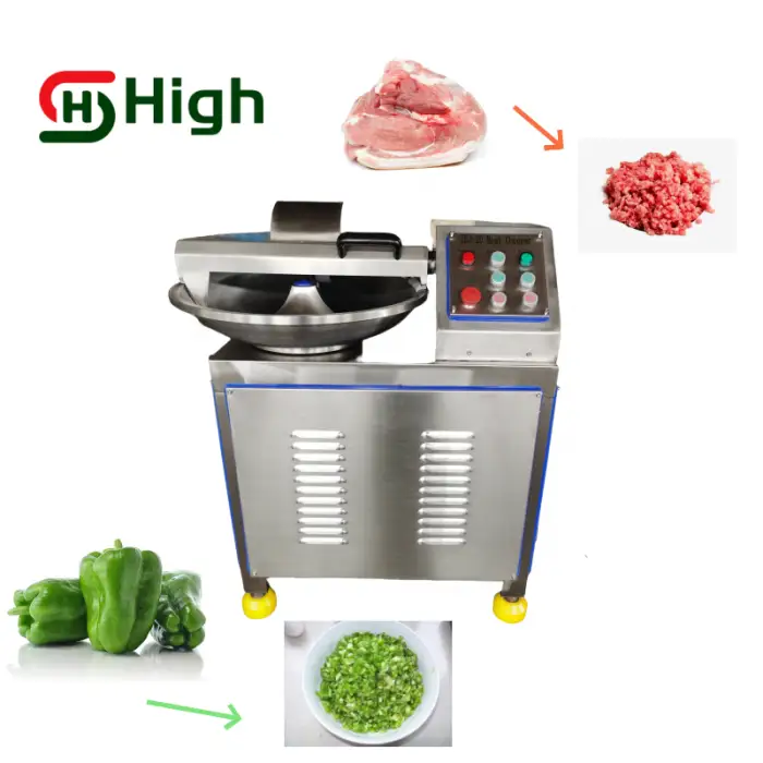 Commercial Meat Bowl Cutter Meat Mixer Industria Chopper Meat Chopping Machine Sausage Bowl Cutter Machine