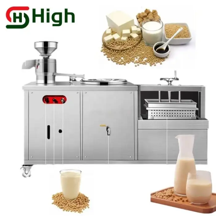 The Latest Design of Commercial Electric Filter Free Grinding and Cooking Integrated Breakfast Soymilk Machine