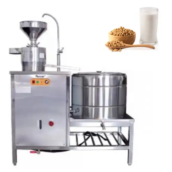 The Latest Design of Commercial Electric Filter Free Grinding and Cooking Integrated Breakfast Soymilk Machine