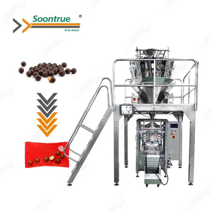 Continous Motion High Speed Bagging Coffee Bean Granule Bag Vertical Packing Machine