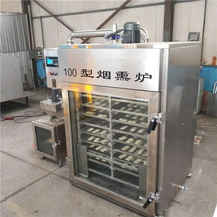 Electric Hot Dog Meat Smoker Oven Stainless Steel Smoke Fish Make Machine Gas Smoke Chamber for Sausage