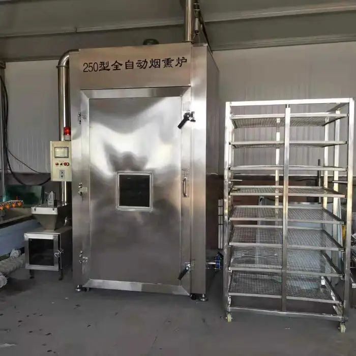 Electric Hot Dog Meat Smoker Oven Stainless Steel Smoke Fish Make Machine Gas Smoke Chamber for Sausage