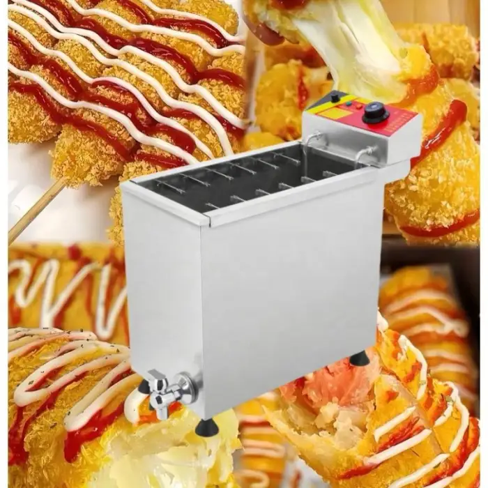 Commercial Electric Cheese Corn Hot Dog Deep Fryer Machine