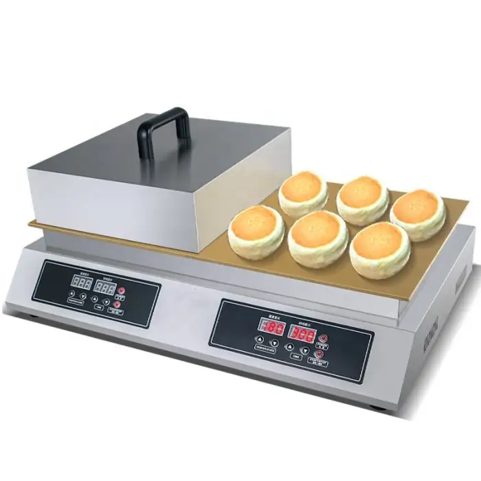 Snack Muffin Machines Smart Type Double Plates Pancake Maker Commercial Cake Souffle Machine