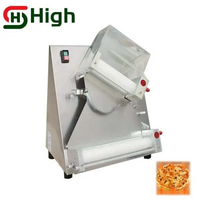 HIGH 0.7-5.4mm Thickness Range Electric Pizza Dough Roller Machine Pizza Dough Sheeter