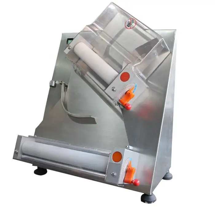 HIGH 0.7-5.4mm Thickness Range Electric Pizza Dough Roller Machine Pizza Dough Sheeter