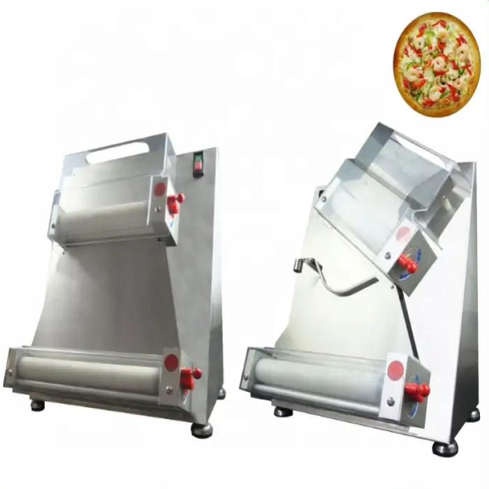 HIGH 0.7-5.4mm Thickness Range Electric Pizza Dough Roller Machine Pizza Dough Sheeter