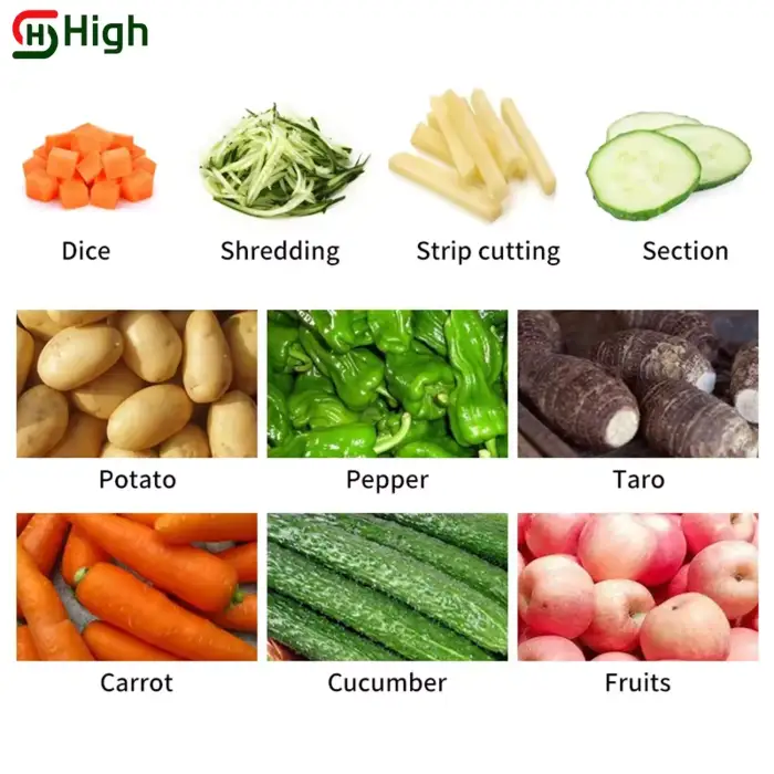 Stainless Steel Fruit Food Vegetable Potato Carrots Ginger Chopper Cutter Slicer Machine