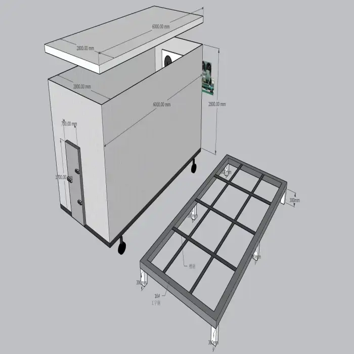 Tianqiao Environmental protection Green 20ft Industrial Cold Room Freezer Cold Room Container Shipping 2hp Cold Room Storage