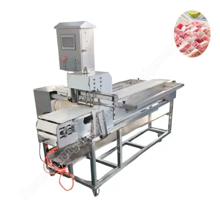 Industrial Stainless Steel Kabab Skewer Machine Meat Skewers Grill Machine Automatic Satay Skewer Machine