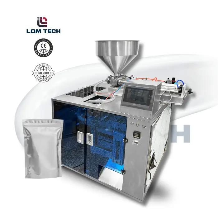 LOM Automatic Liquid Pouch Packing Machine for Sauce Honey and Juice with Adjustable Filling Volume