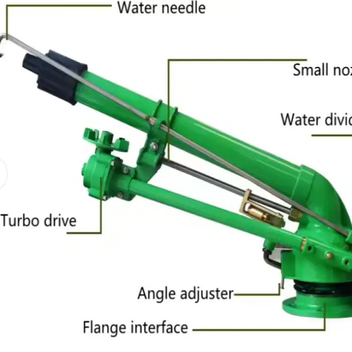 50 Turbo Vortex Spray Gun Agricultural Irrigation Sprinkler Long Range Automatic Rotary Sprinkler Big Rain Gun