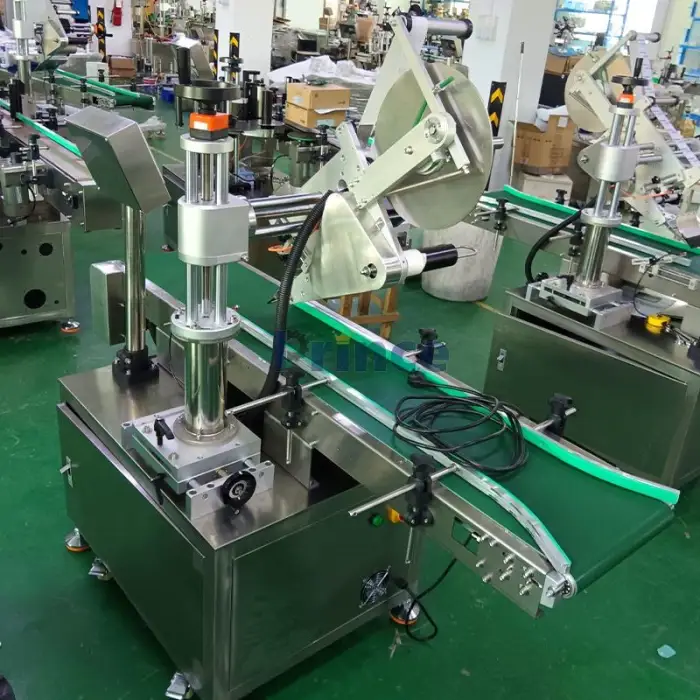 Automatic Flat Labeling Machine Industrial Cap Cosmetic Plastic Glass Square Bottle Box Carton Flat Sticking Labeling Machine