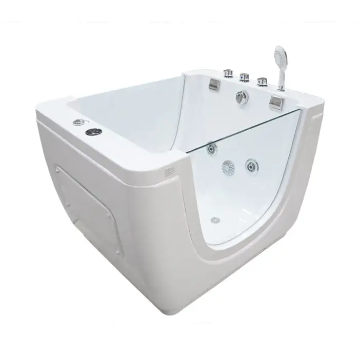 Acrylic Freestanding Baby Bath Tub Massage Bathtub Indoor Thermostatic Baby Spa for Surfing With Glass Window Children Pool Spa