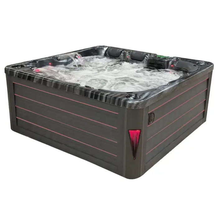 Luxury 6 Person Hot Tub Outdoor Family Garden Spa Tub Hydro Massage whirlpool for Leisure