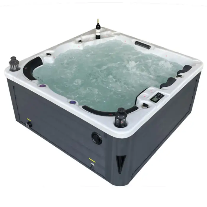 Luxury 6 Person Hot Tub Outdoor Family Garden Spa Tub Hydro Massage whirlpool for Leisure