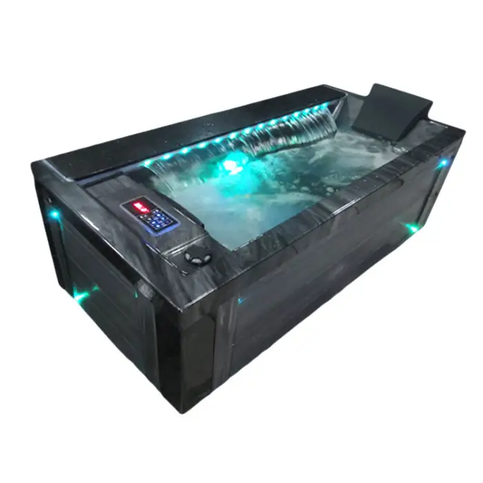 Luxury Led Light 1 Persons Villa Bath Tub Home Air Massage Bathtub Indoor Whirlpool Jet Hydromassage Hot Tub Spa