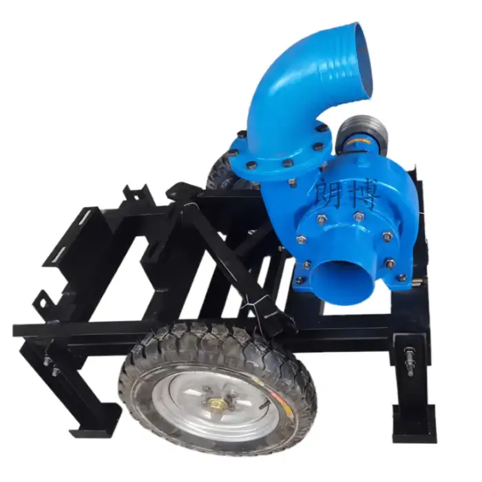 High-Pressure Single-Stage Diesel Engine Water Pump OEM Customized Wheeled Trailer Irrigation Pump Agricultural Use