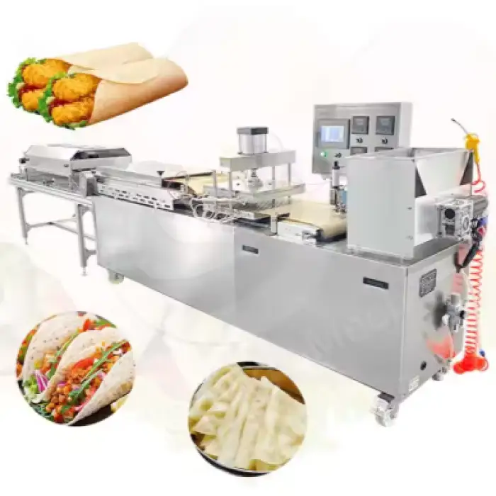 Automatic Naan Bread Machine Pizza Bread Tortilla Roti Flat Bread Lavash Making Machine Simple Chapati Making Machine