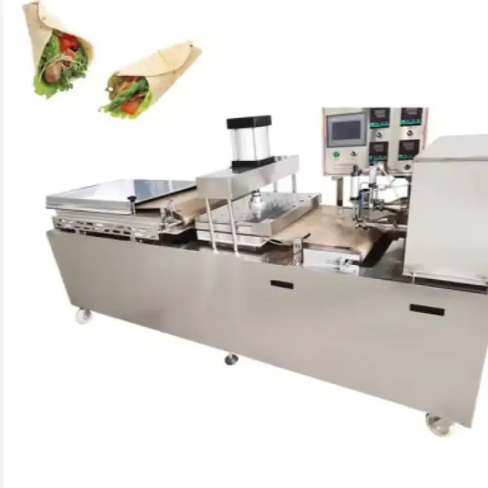 Fully Automatic Spring Roll Roti Chapati Make Machine Lebanese Pancake Bread Thin Tortilla Flat Making Machine