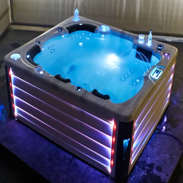 Villa and Hotel 6 Person Deep Seats Hot Tub Swimming Pool Automatic Outdoor Acrylic Massage Bathtub