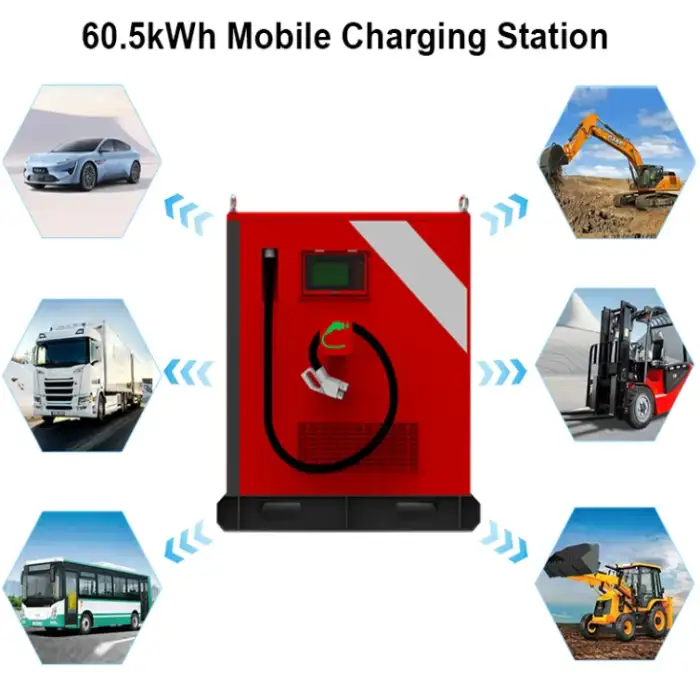 DC AC Fast Charge Hybrid Energy Storage System Construction and Commercial Outdoor Equipment Mobile Charging Station