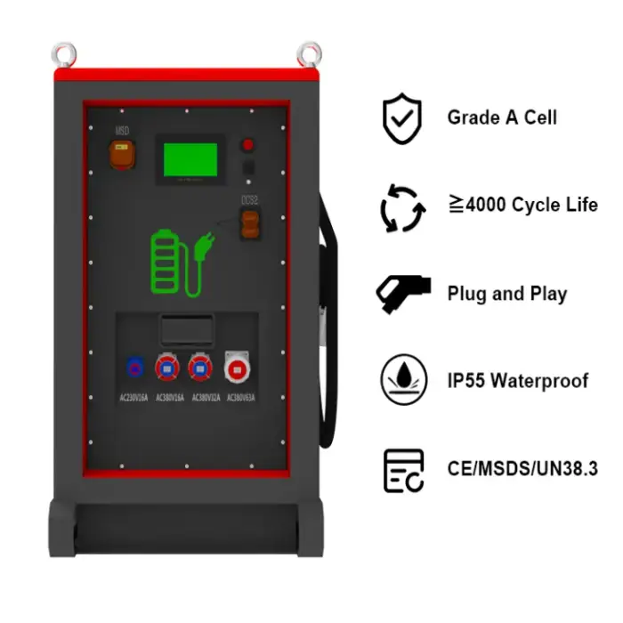 DC AC Fast Charge Hybrid Energy Storage System Construction and Commercial Outdoor Equipment Mobile Charging Station