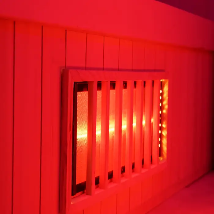 Customized Large Size Full Body Red Light Therapy Sauna Garden Steam High-End Luxury Canada Hemlock Outdoor Sauna Room