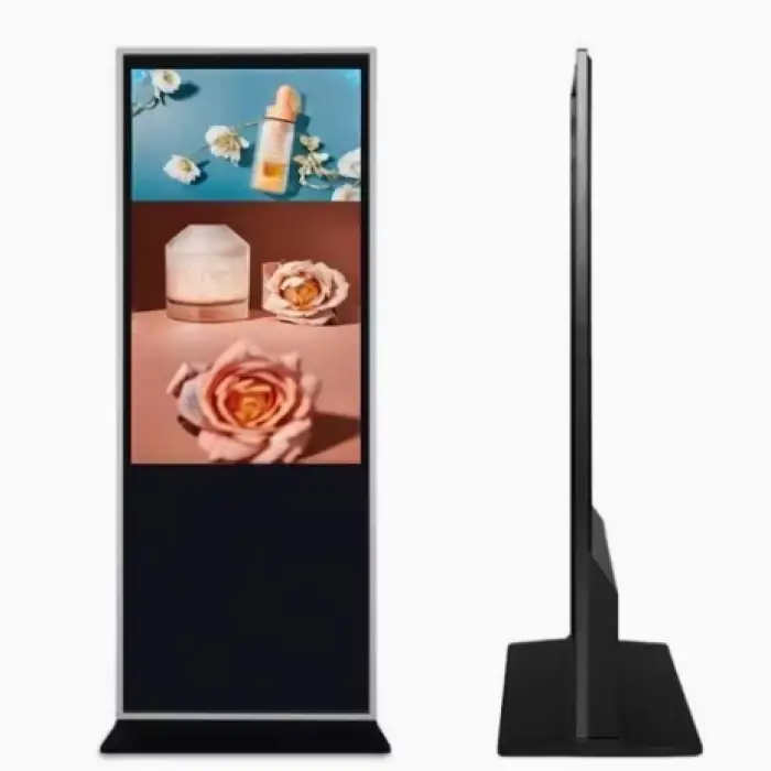 75 Inch Indoor Floor Standing Vertical LCD Screen Media Player Advertising Kiosk