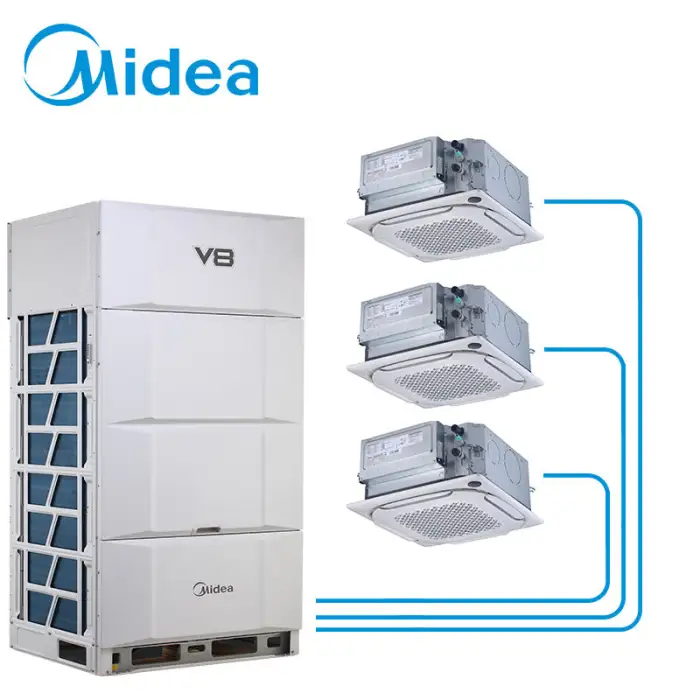 Midea Aircon V8 Zen Air 2.0 45kw Aire Acondicionado Vrf Dc Inverter Cooling and Heating Brand Light Commercial air Conditioner