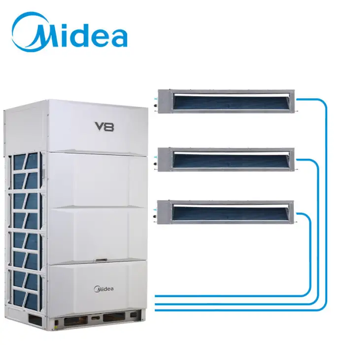 Midea Aircon V8 Zen Air 2.0 45kw Aire Acondicionado Vrf Dc Inverter Cooling and Heating Brand Light Commercial air Conditioner