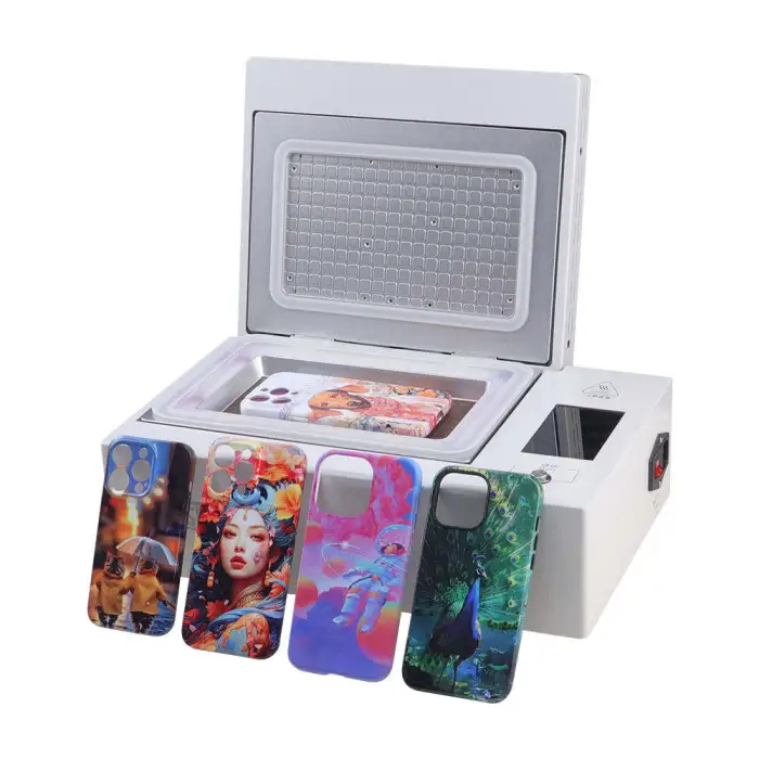 3D Sublimation Oven Heat Press Phone Case Printing Machine Mobile Cover Vacuum Film Transfer Technology