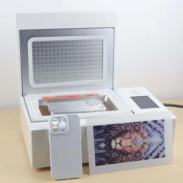 3D Sublimation Oven Heat Press Phone Case Printing Machine Mobile Cover Vacuum Film Transfer Technology