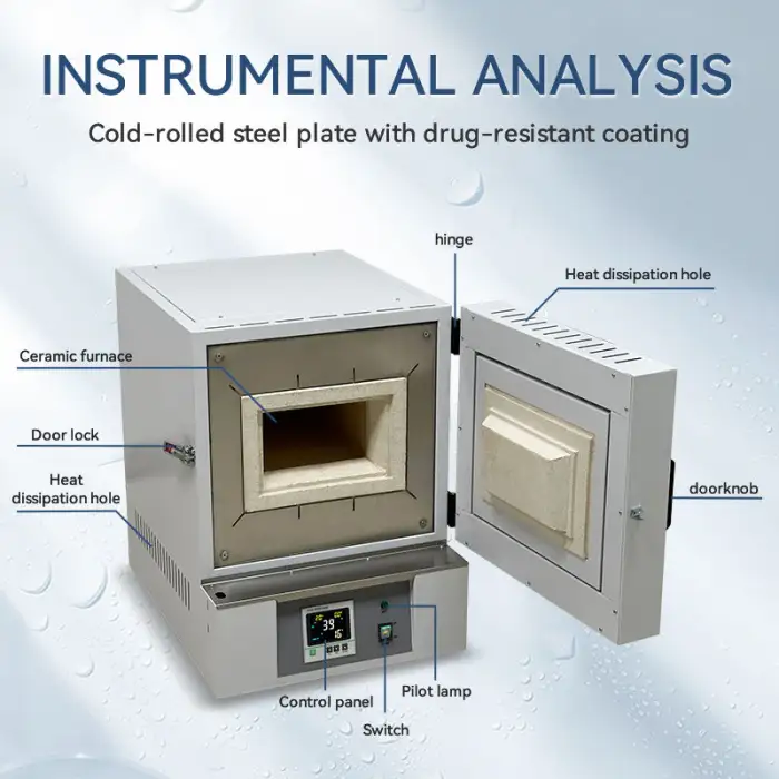 High Temperature Oven with Electric Ceramic Fiber Chamber Muffle Furnace