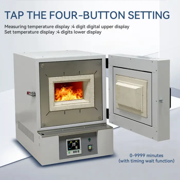 High Temperature Oven with Electric Ceramic Fiber Chamber Muffle Furnace