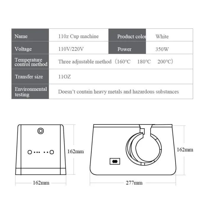 Smart Sublimation Oven Sublimation Tumbler Mug Heat Press Machine for Transfer Printing DIY Patterns on Mug Ceramics Cup