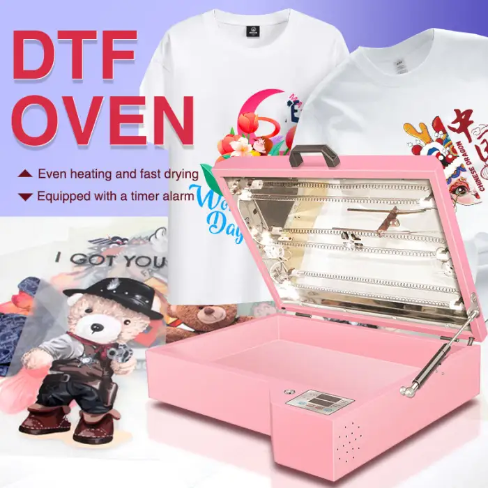 A3 pink Dtf Oven Customized Logo Dtf Sublimation Oven Machine Dtf Oven