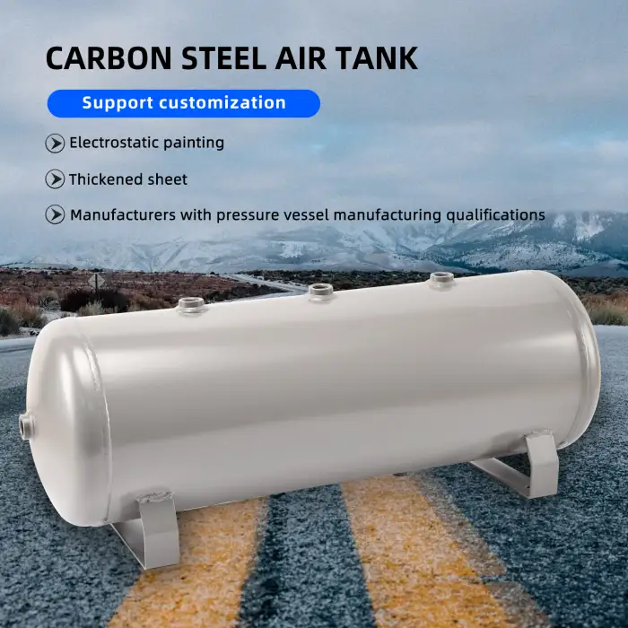 35L Carbon Steel Horizontal Gas Storage Tank Industrial Compressor Parts-Vacuum Pump Negative Air Tank