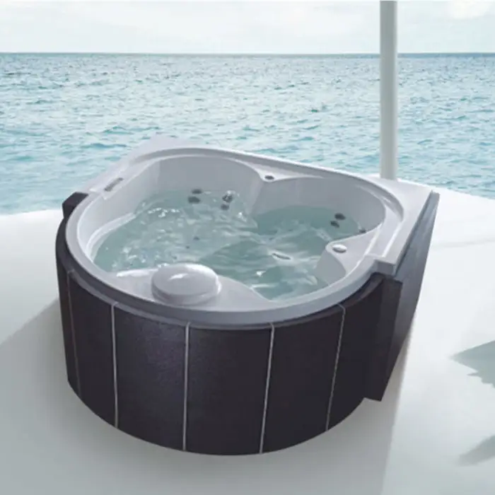 4 Person Outdoor Spa Freestanding Whirlpool Massage Acrylic Bathtub