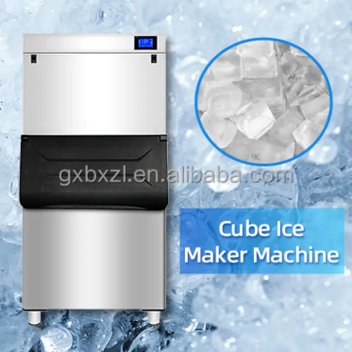 300kg 500kg 1000kg Stainless Steel Cheap Price Professional Clear Industrial Maker Portable Commercial Ice Cube Making Machine