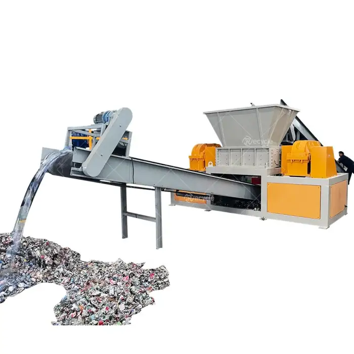 Industry Aluminum Profile Shredder Machine Coconut Husk Wood Pallet Shredding Crushing Scrap Car Shell Plastic Bump Shredder