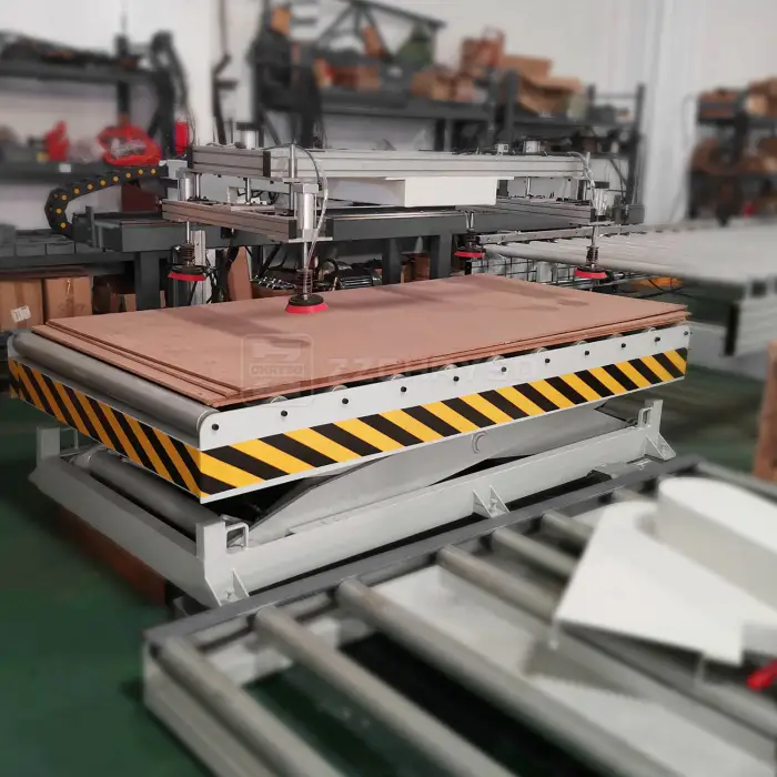 Automatic Wood Board Panel Multi Rip Machine Production Line