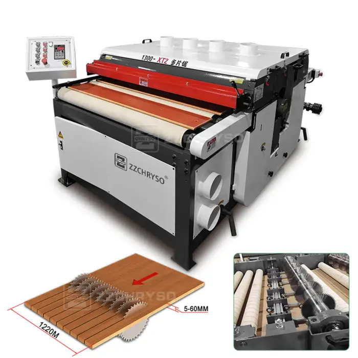 Automatic Wood Board Panel Multi Rip Machine Production Line