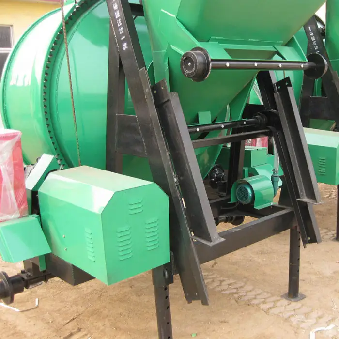 Jzc500 Drum Mixer Cement Mortar Ring Gear Type 500L Fully Automatic Tipping Bucket Concrete Mixer