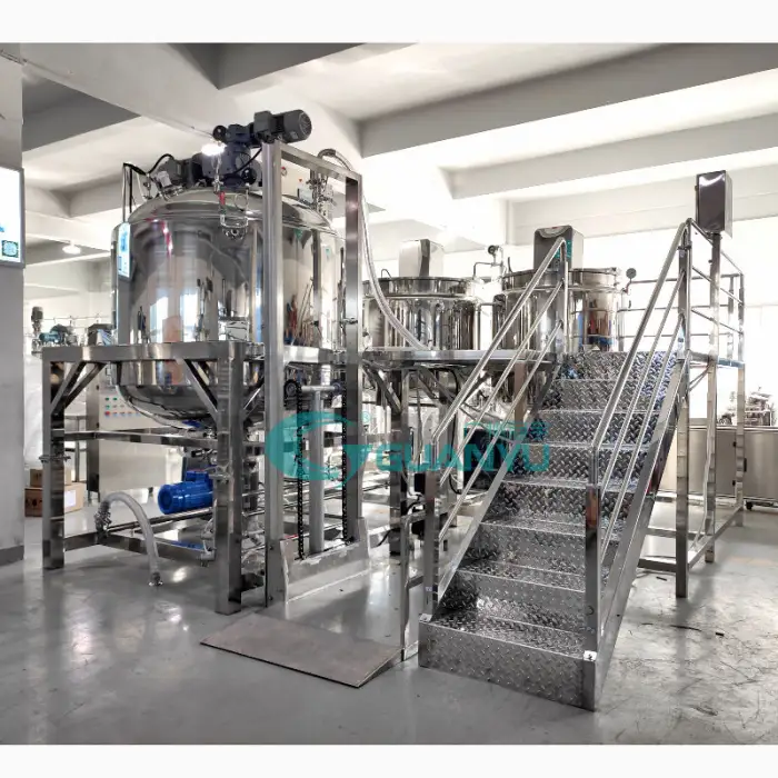 Mixing Machine for Cosmetics Foundation Mayonnaise Emulsifying Mixer 1000l Cream Mixing Production Line Cosmetics