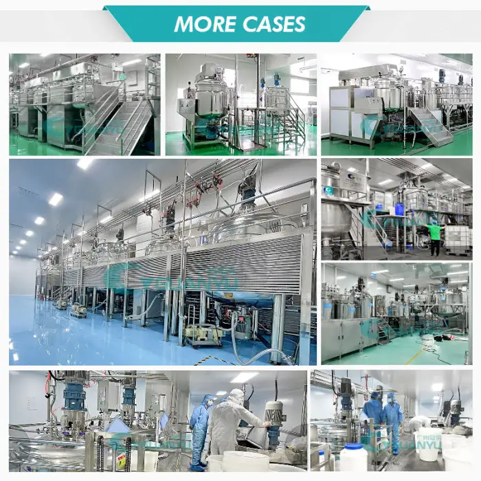 Mixing Machine for Cosmetics Foundation Mayonnaise Emulsifying Mixer 1000l Cream Mixing Production Line Cosmetics