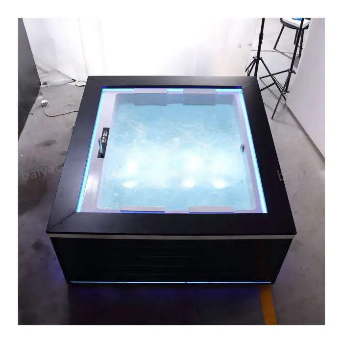 Indoor Soaking Tub Outdoor Acrylic Hot Tube Home Spa With 4 Persons Spa Bathtubs