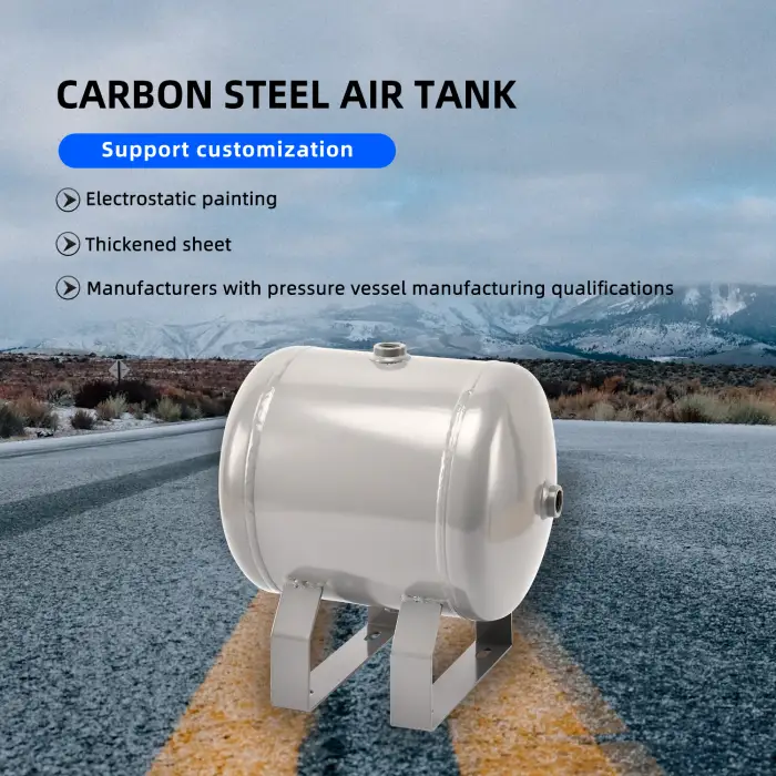 Custom 12L Carbon Steel Horizontal Gas Storage Tank Industrial Compressor Negative Air Pump Part Vacuum Pump